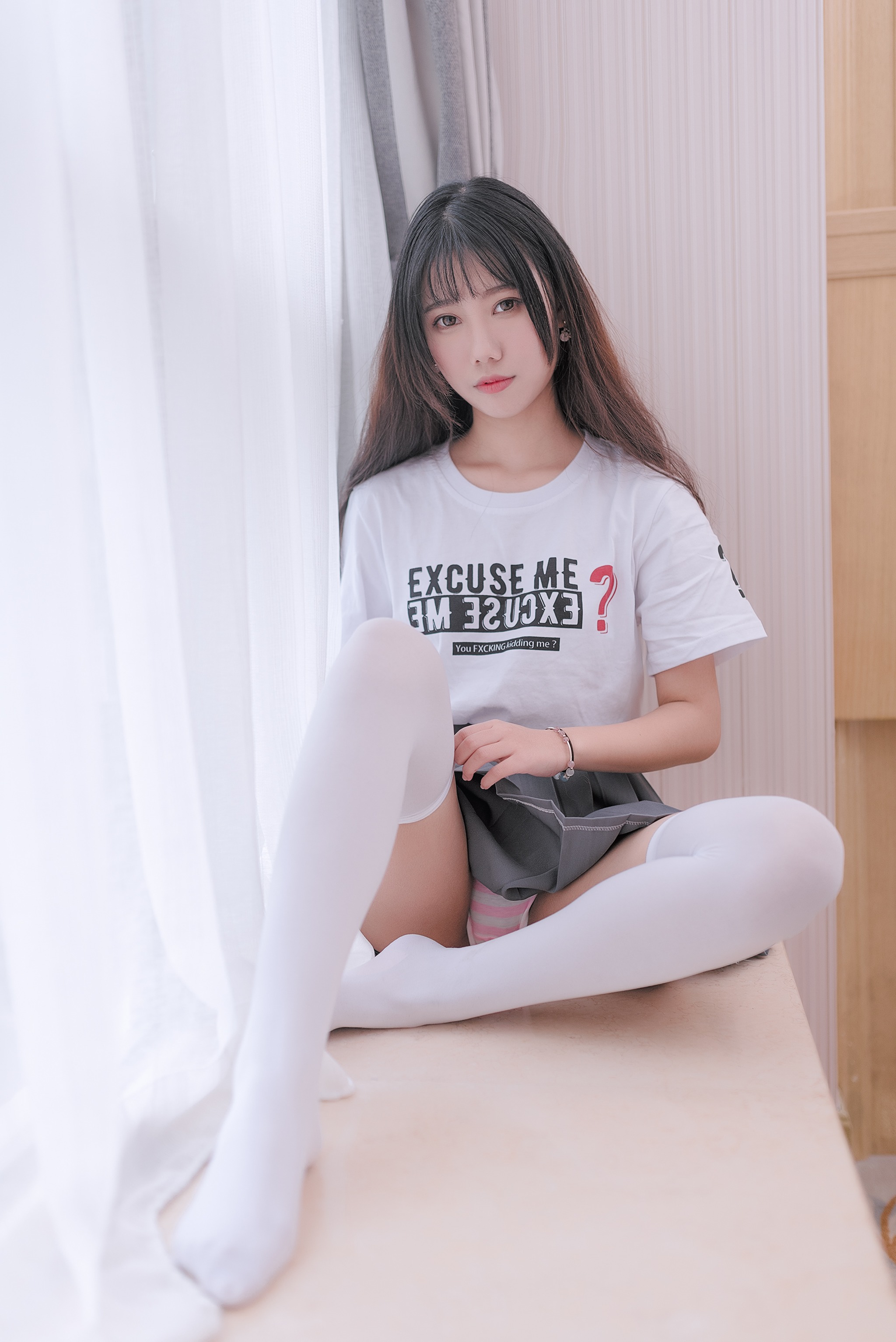 风之领域 - NO.040 纯纯女孩性感白丝 [46P]-XikXak